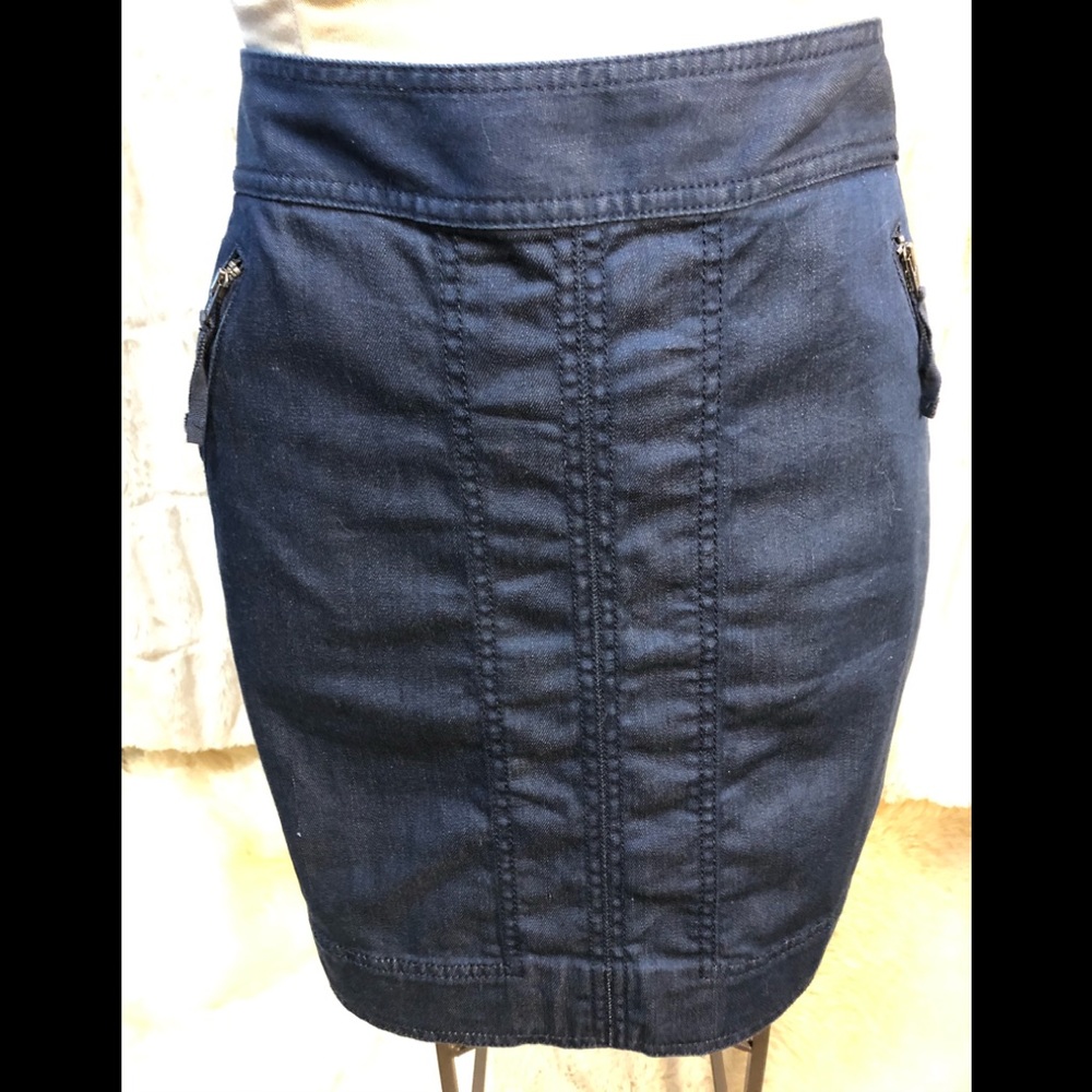 Ann Taylor loft denim mini skirt size 8